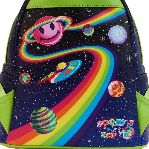 Lisa Frank Alien backpack glow in the dark NWT - Picture 4 of 10